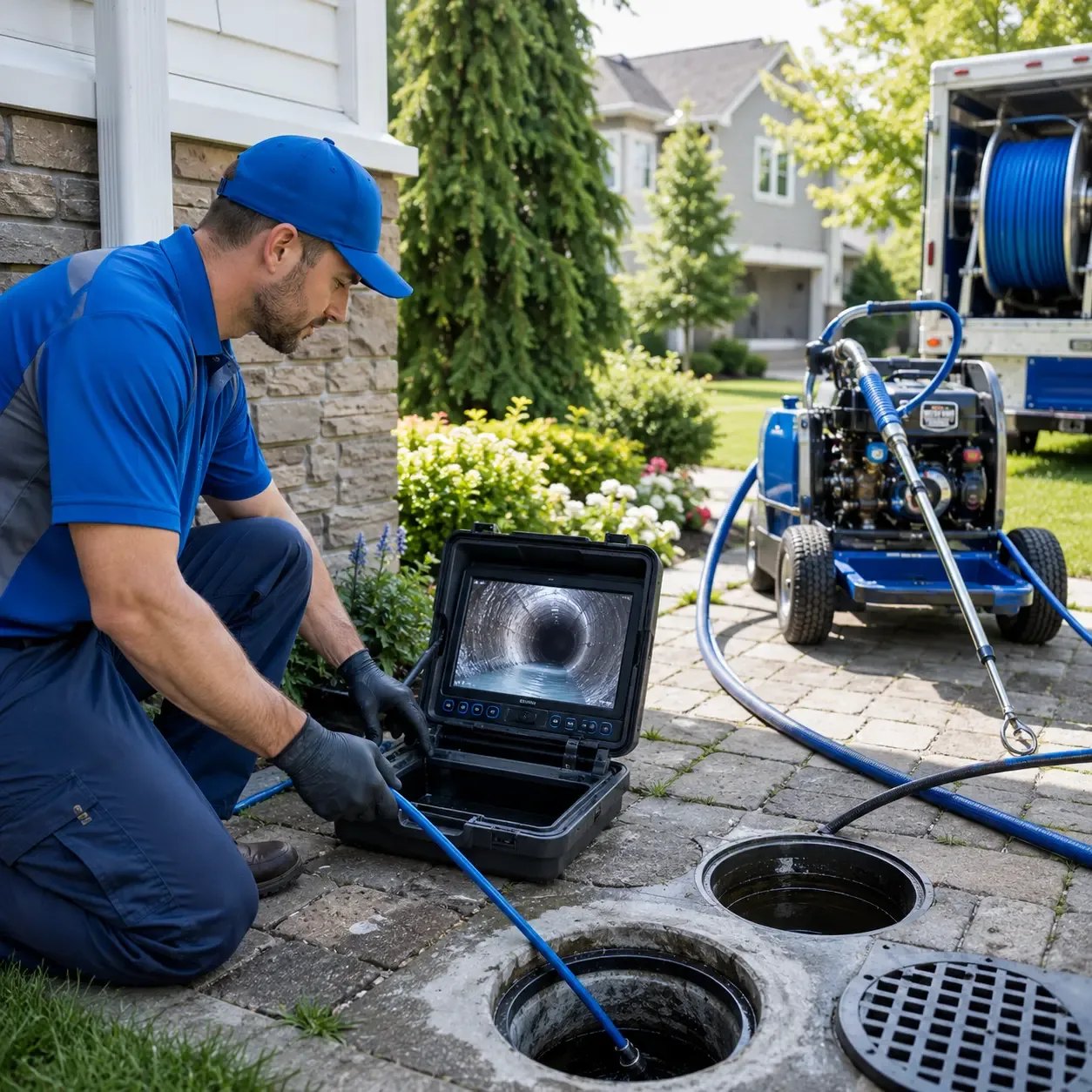 Outdoor drain cleaning professionals serving Inez, TX